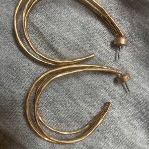 Chico's Textured Gold-Tone Earrings